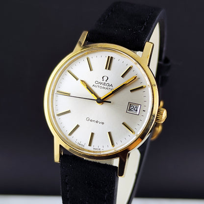 Omega Genéve Automatic Gold White Dial 1973 Serviced 10/2026 – Bild 3