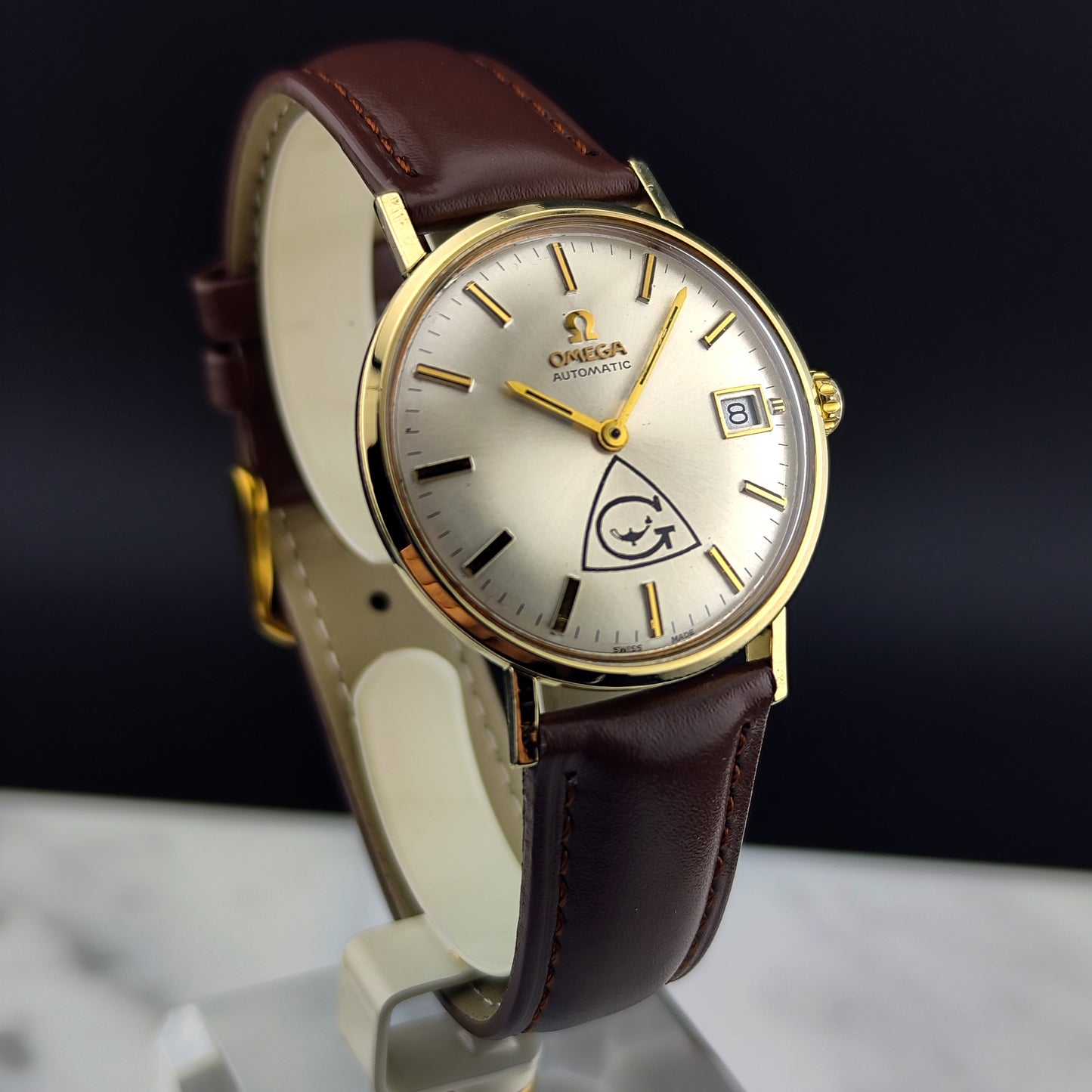 OMEGA Genéve Automatic Gold White Dial Rare Config [REF. 462717]