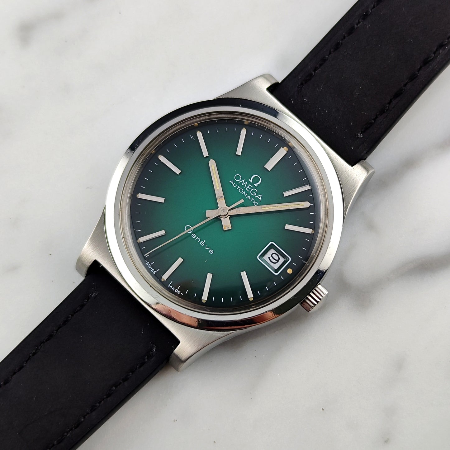 OMEGA Genéve Automatic Green Dial 1973 Serviced 05/2026 [REF. 166.0168]