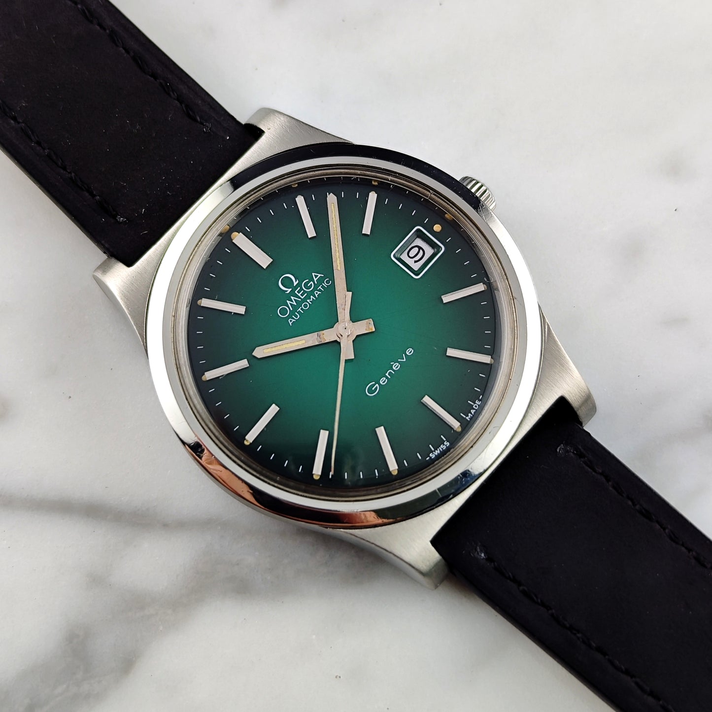 OMEGA Genéve Automatic Green Dial 1973 Serviced 05/2026 [REF. 166.0168]