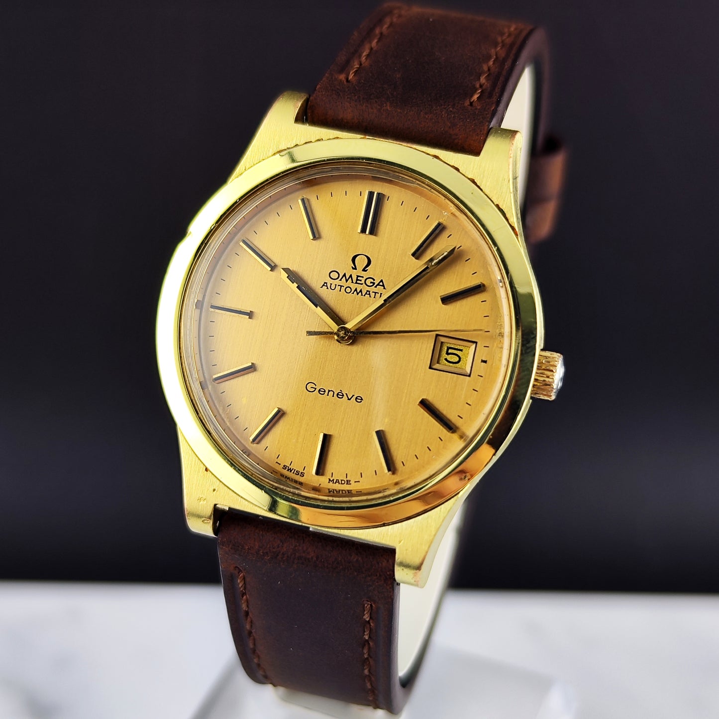 Omega Genéve Automatic Gold Dial 1974 Serviced 08/2026 [REF. 168.0168]