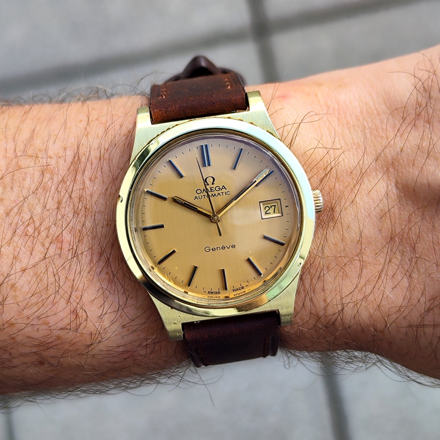 Omega Genéve Automatic Gold Dial 1974 Serviced 08/2026 [REF. 168.0168]