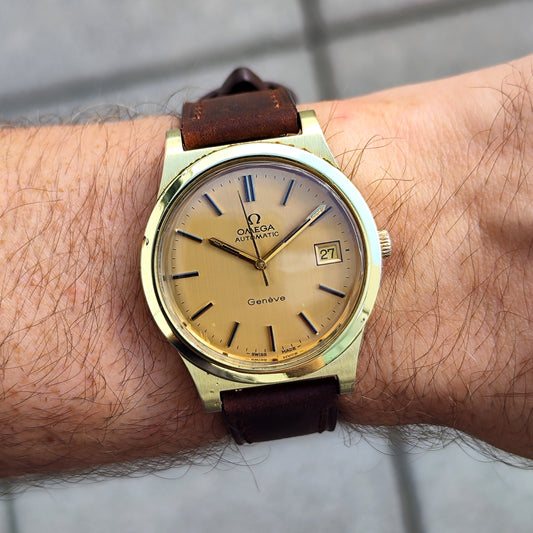 Omega Genéve Automatic Gold Dial 1974 Serviced 08/2026 [REF. 168.0168]