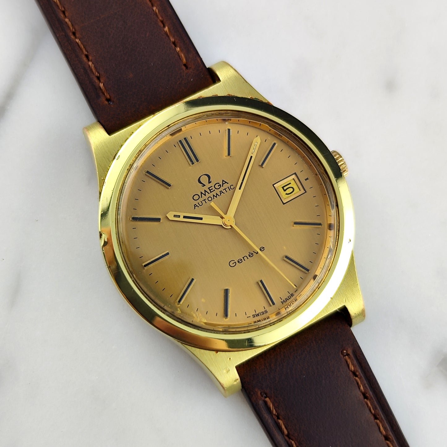 Omega Genéve Automatic Gold Dial 1974 Serviced 08/2026 [REF. 168.0168]