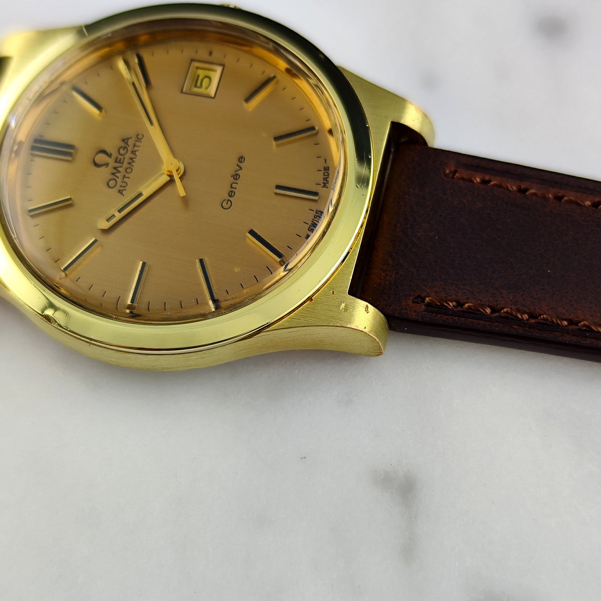 Omega Genéve Automatic Gold Dial 1974 Serviced 08/2026 [REF. 168.0168]