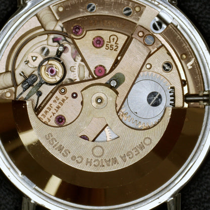 Omega Genéve Automatic Silver Gold Index Dial 1968 – Uhrwerk von hinten