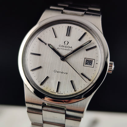 OMEGA Genéve Automatic Silver Line Date 1973 Serviced 03/2026 [REF. 166.0173]