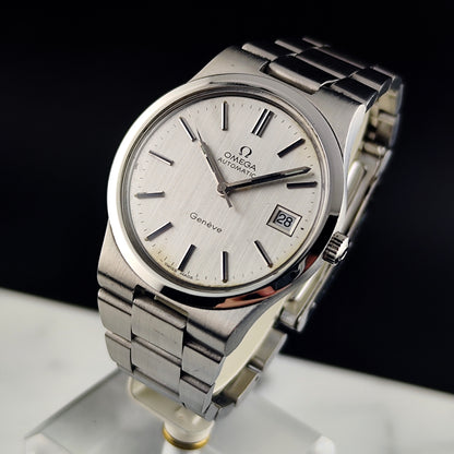 OMEGA Genéve Automatic Silver Line Date 1973 Serviced 03/2026 [REF. 166.0173]