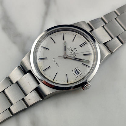 OMEGA Genéve Automatic Silver Line Date 1973 Serviced 03/2026 [REF. 166.0173]