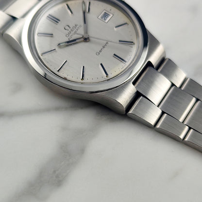OMEGA Genéve Automatic Silver Line Date 1973 Serviced 03/2026 [REF. 166.0173]