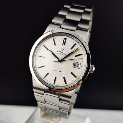 Omega Genéve Automatic Silver Linen Dial Steel Bracelet 1972 Serviced 08/2026 [REF. 166.0173]