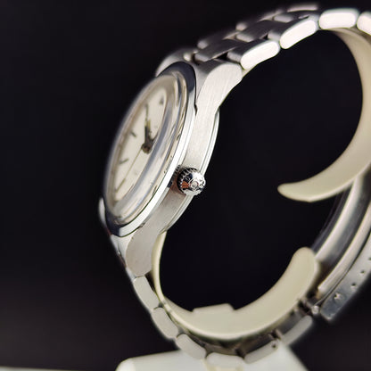 Omega Genéve Automatic Silver Linen Dial Steel Bracelet 1972 Serviced 08/2026 [REF. 166.0173]