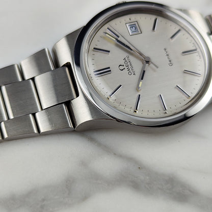 Omega Genéve Automatic Silver Linen Dial Steel Bracelet 1972 Serviced 08/2026 [REF. 166.0173]