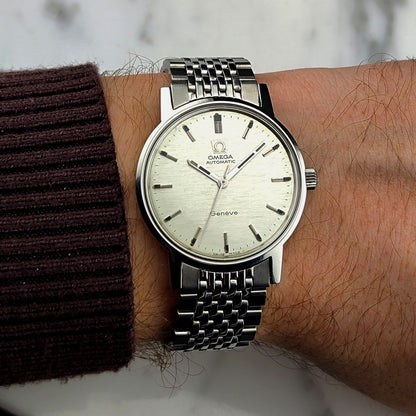 OMEGA Genève Automatic Rare White Mosaic Dial 1969 [REF. 165.070]