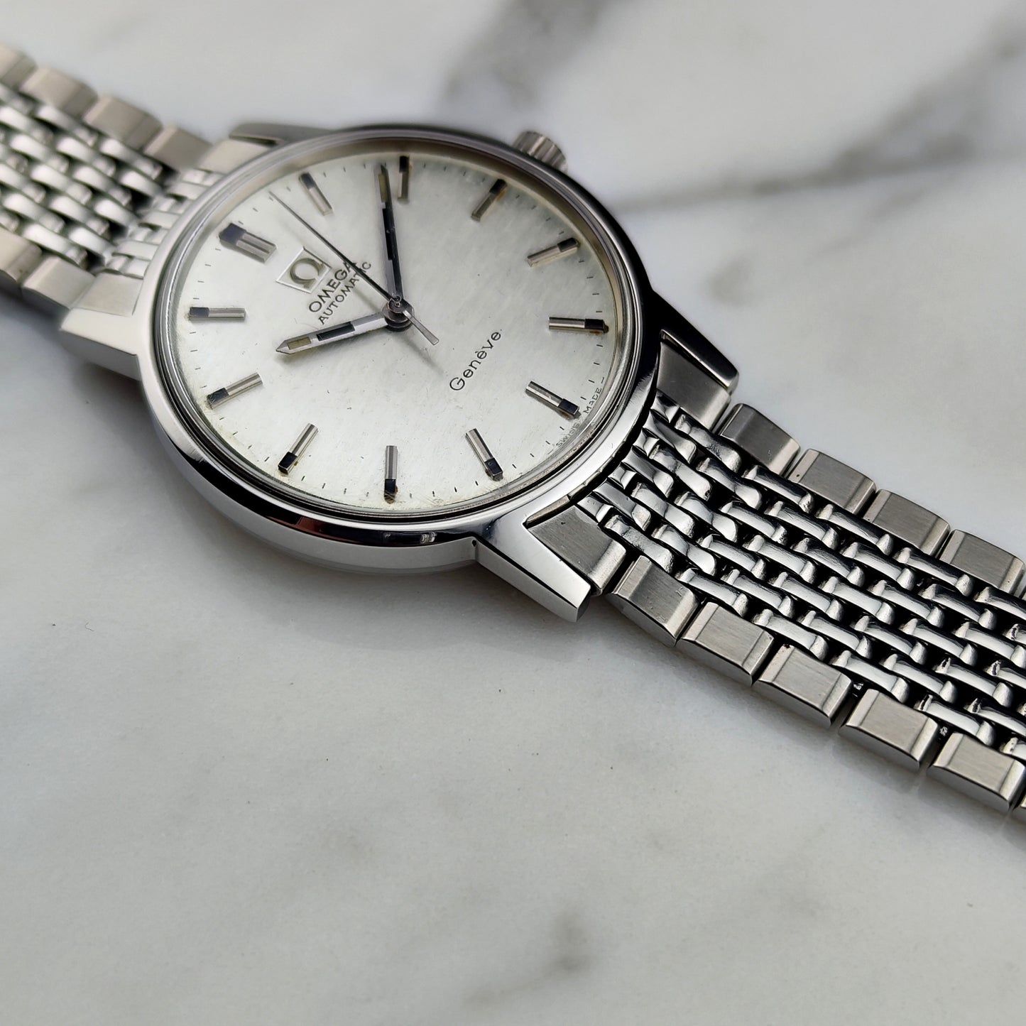 OMEGA Genève Automatic Rare White Mosaic Dial 1969 [REF. 165.070]