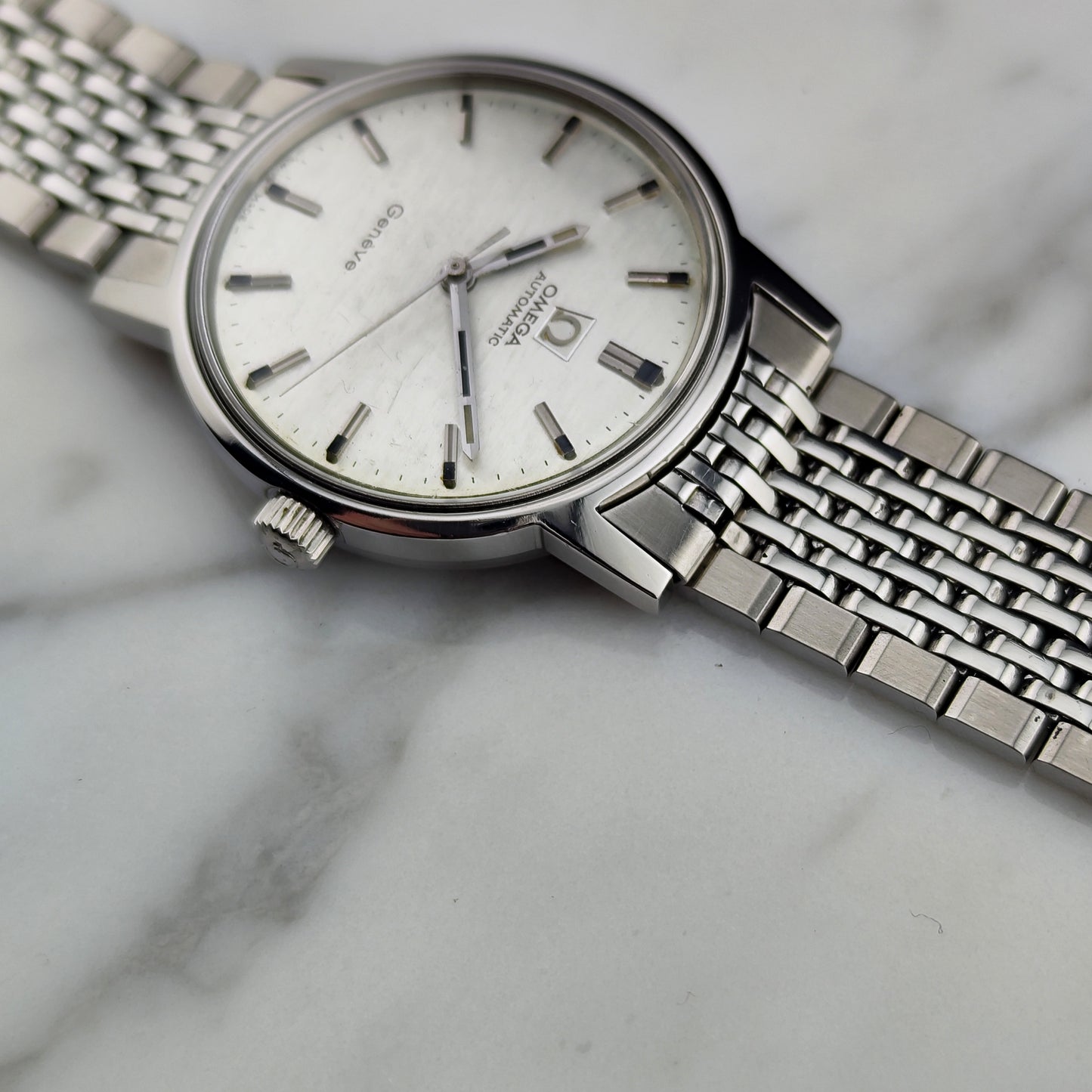 OMEGA Genève Automatic Rare White Mosaic Dial 1969 [REF. 165.070]