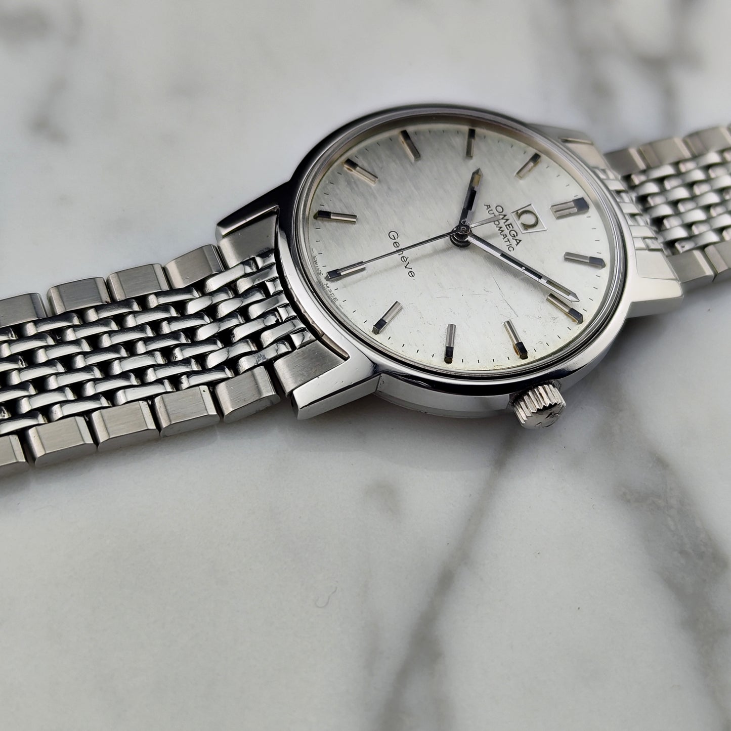 OMEGA Genève Automatic Rare White Mosaic Dial 1969 [REF. 165.070]