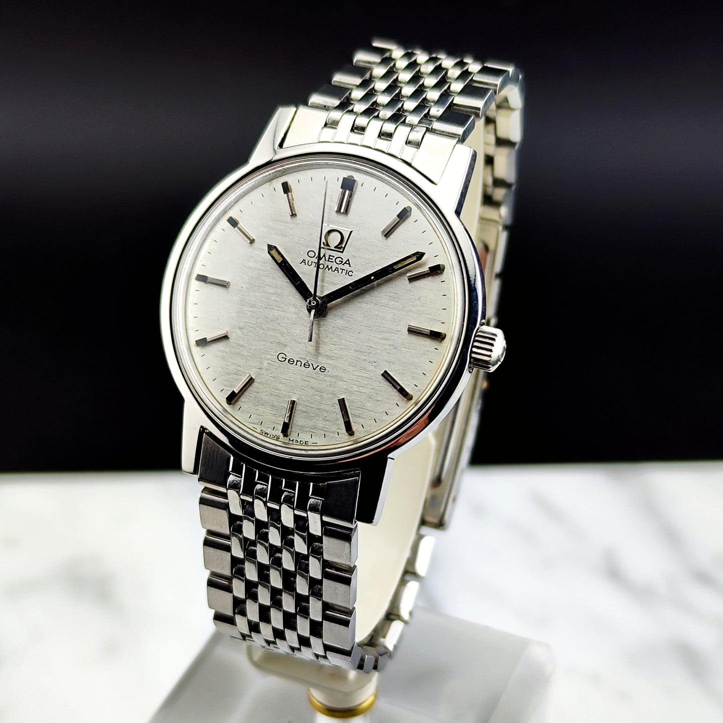 OMEGA Genève Automatic Rare White Mosaic Dial 1969 [REF. 165.070]