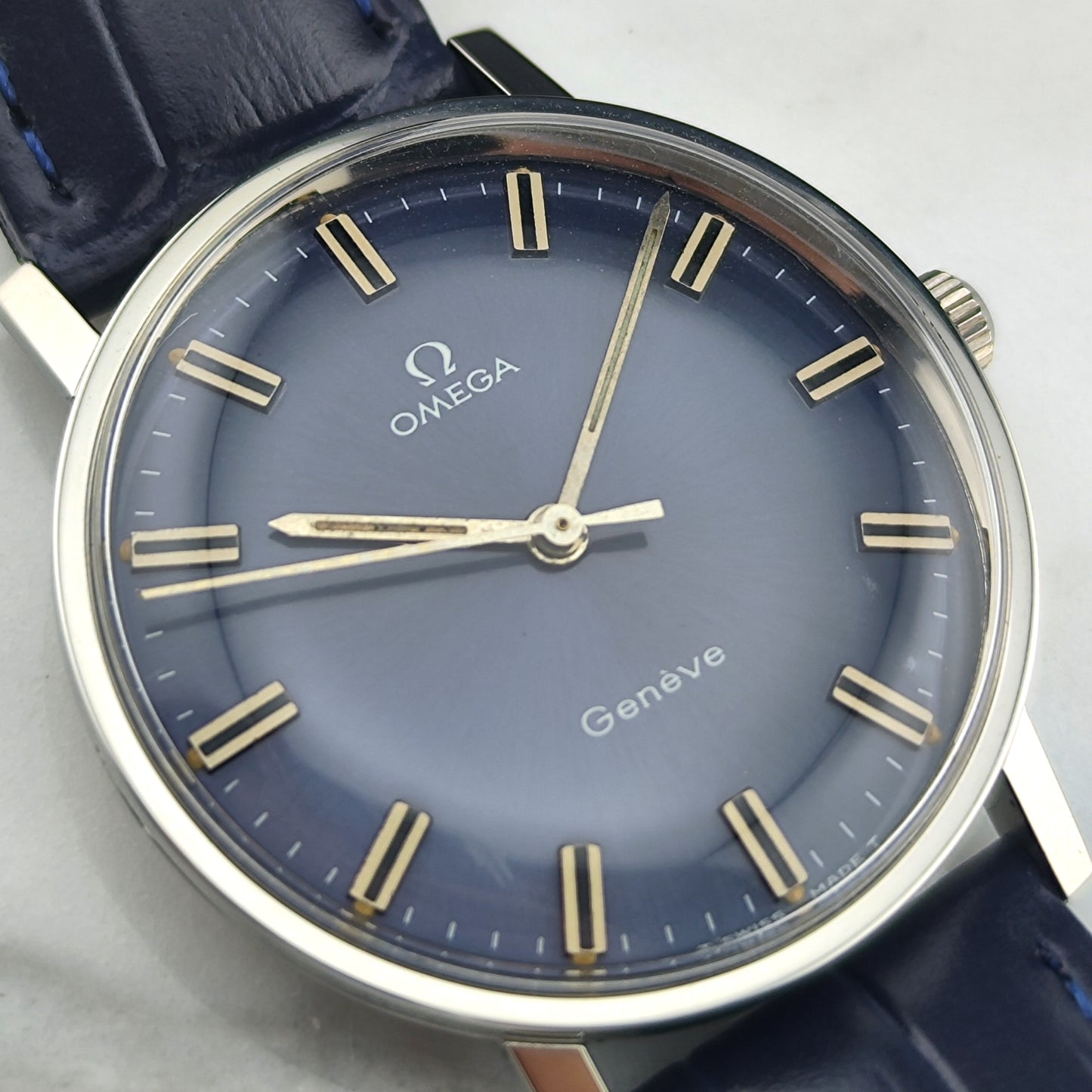 OMEGA Genève Blue Dial Super Rare [REF. 162.009]