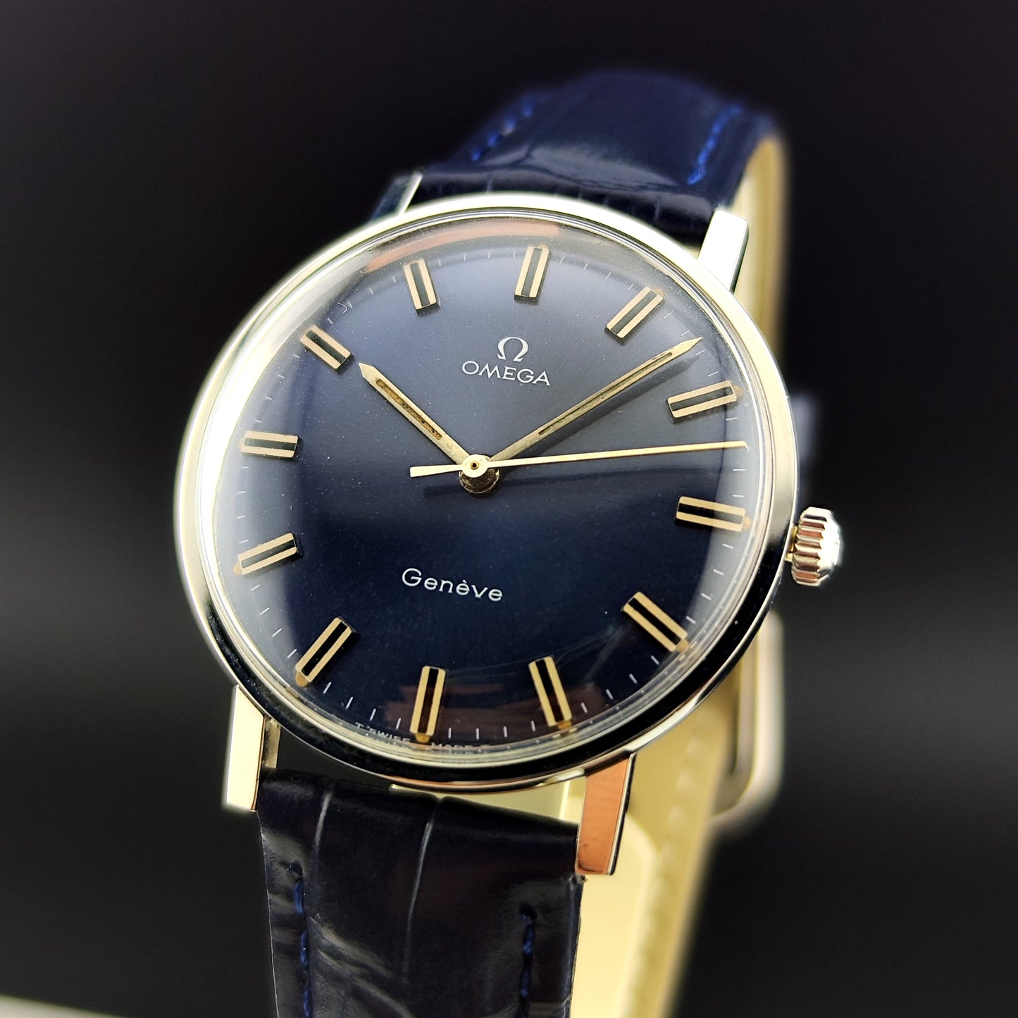 OMEGA Genève Blue Dial Super Rare [REF. 162.009]