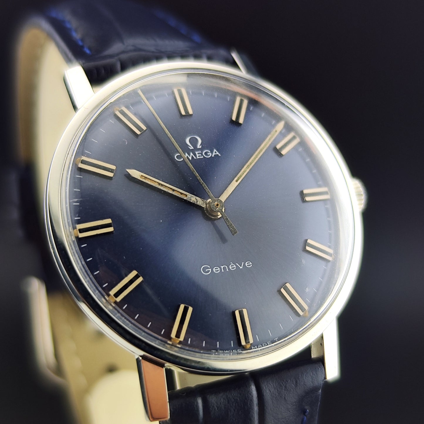 OMEGA Genève Blue Dial Super Rare [REF. 162.009]