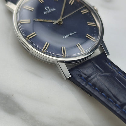 OMEGA Genève Blue Dial Super Rare [REF. 162.009]