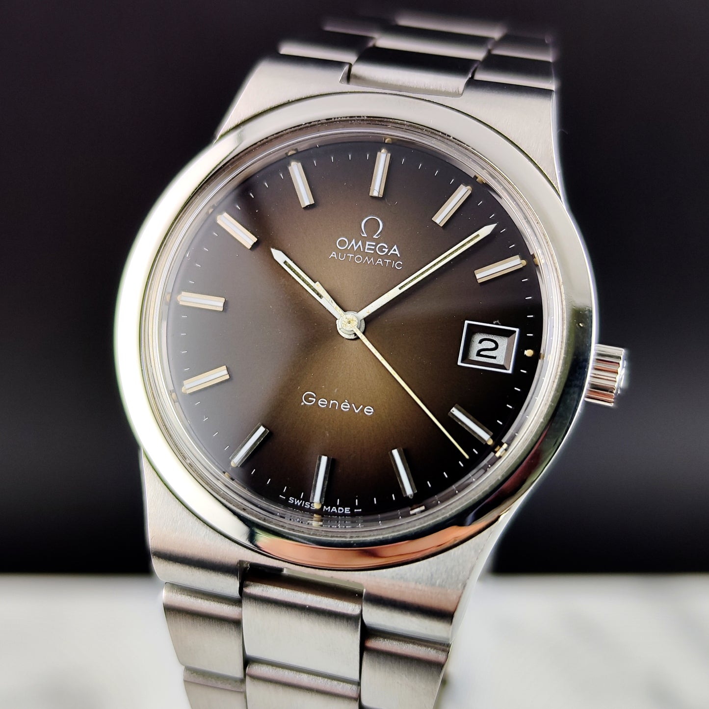 OMEGA Genéve Brown Dial Mint+ 1973 Serviced 06/2026 [REF. 166.0173]