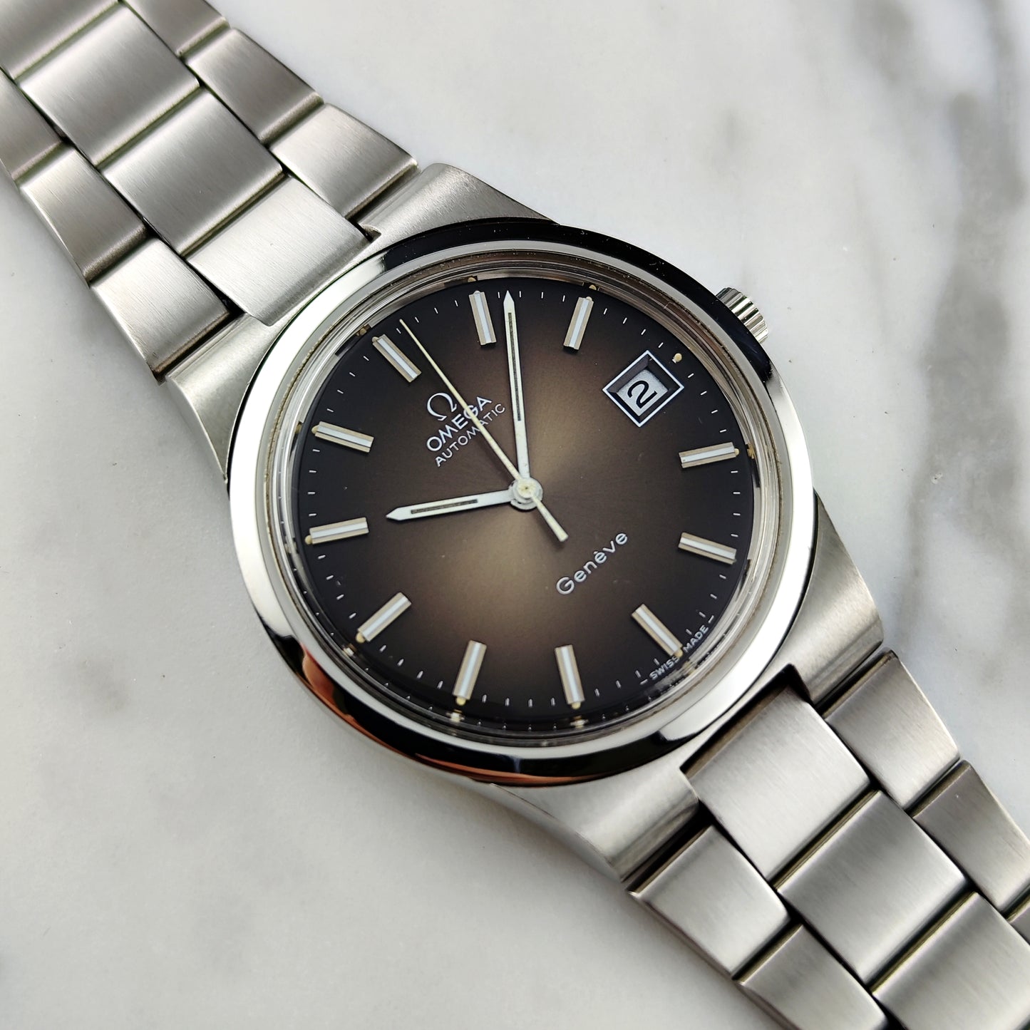 OMEGA Genéve Brown Dial Mint+ 1973 Serviced 06/2026 [REF. 166.0173]