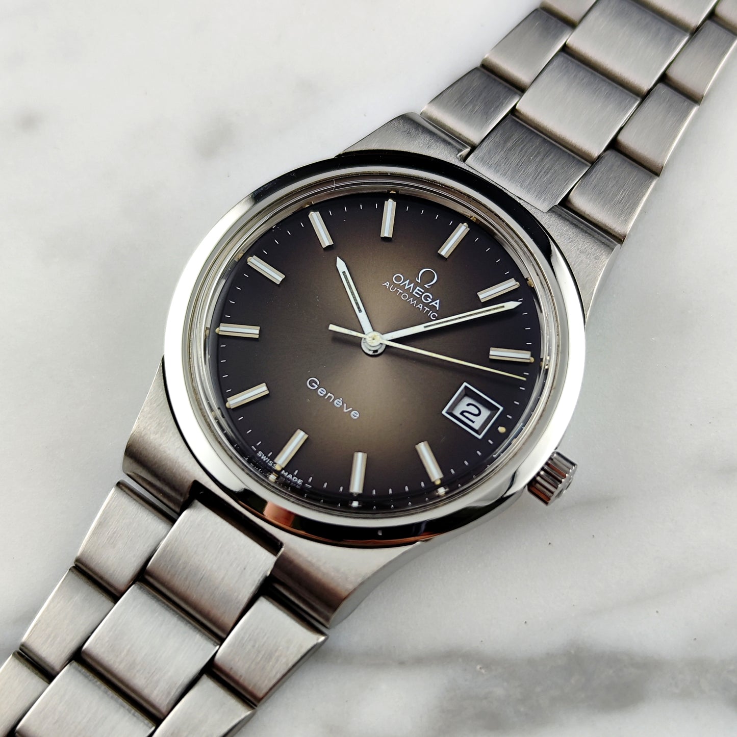 OMEGA Genéve Brown Dial Mint+ 1973 Serviced 06/2026 [REF. 166.0173]