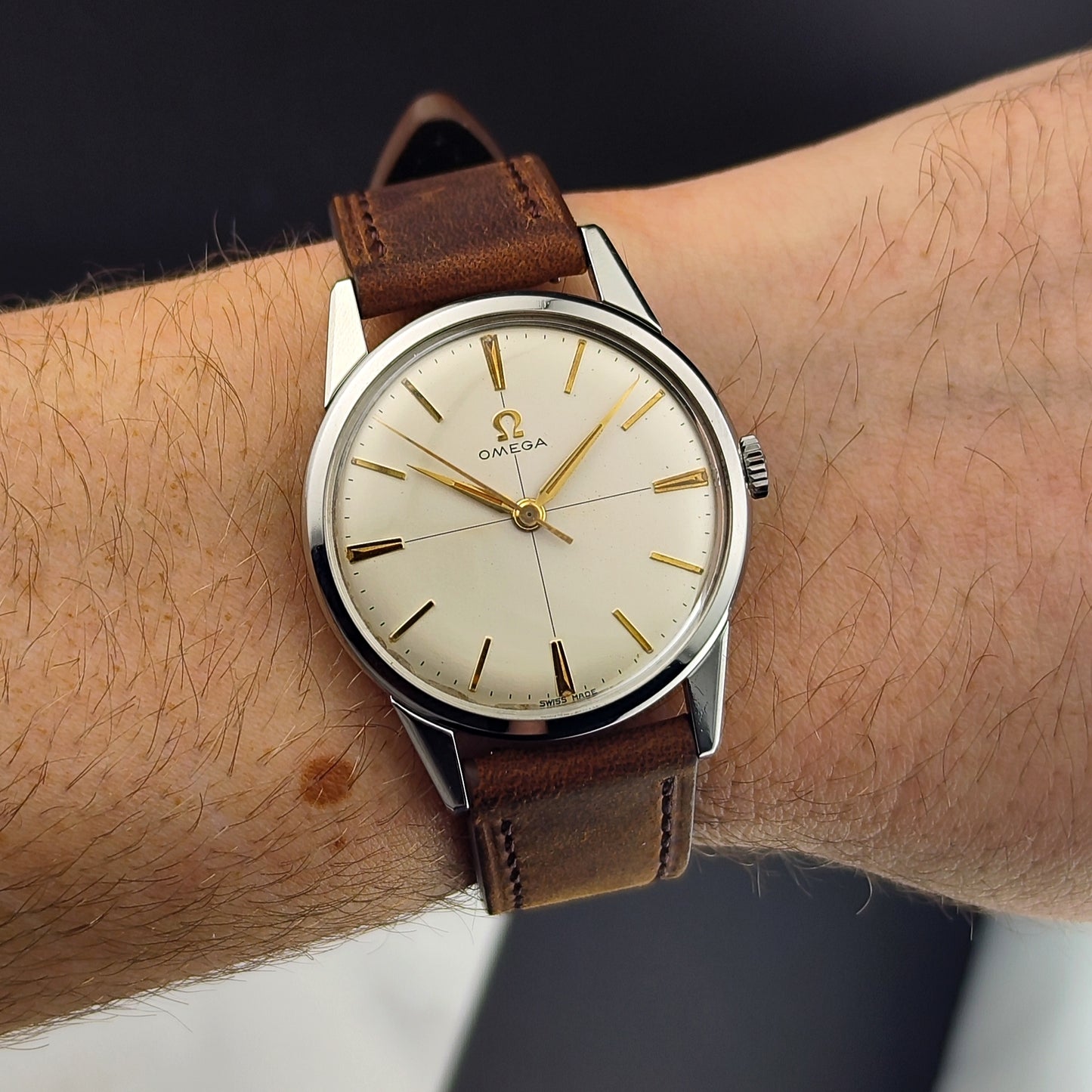 OMEGA Genéve Crosshair Dial Mint+ Serviced 01/2026 [REF. 14392]