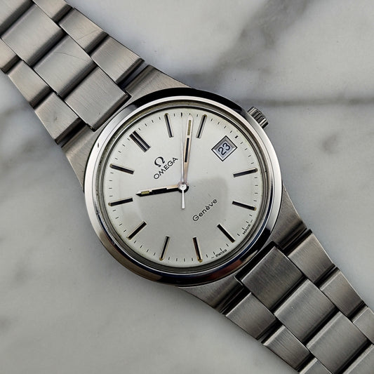 OMEGA Genéve Date Silver Dial Steel Bracelet [REF. 136.0103]