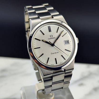 OMEGA Genéve Date Silver Dial Steel Bracelet [REF. 136.0103]