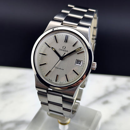 OMEGA Genéve Date Silver Dial Steel Bracelet [REF. 136.0103]