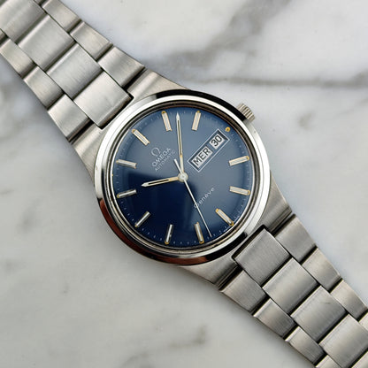 OMEGA Genéve France Day-Date Blue Dial Bracelet 1974 [REF. 166.0174]