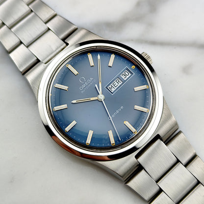 OMEGA Genéve France Day-Date Blue Dial Bracelet 1974 [REF. 166.0174]