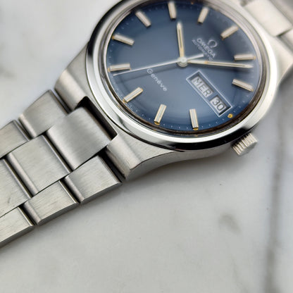 OMEGA Genéve France Day-Date Blue Dial Bracelet 1974 [REF. 166.0174]