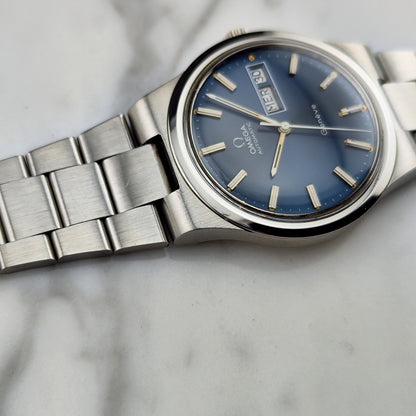 OMEGA Genéve France Day-Date Blue Dial Bracelet 1974 [REF. 166.0174]