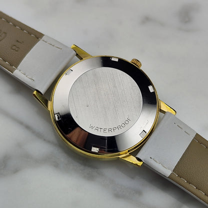 OMEGA Genève Gold White Dial Miami Style [REF. 166.070]