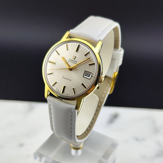 OMEGA Genève Gold White Dial Miami Style [REF. 166.070]