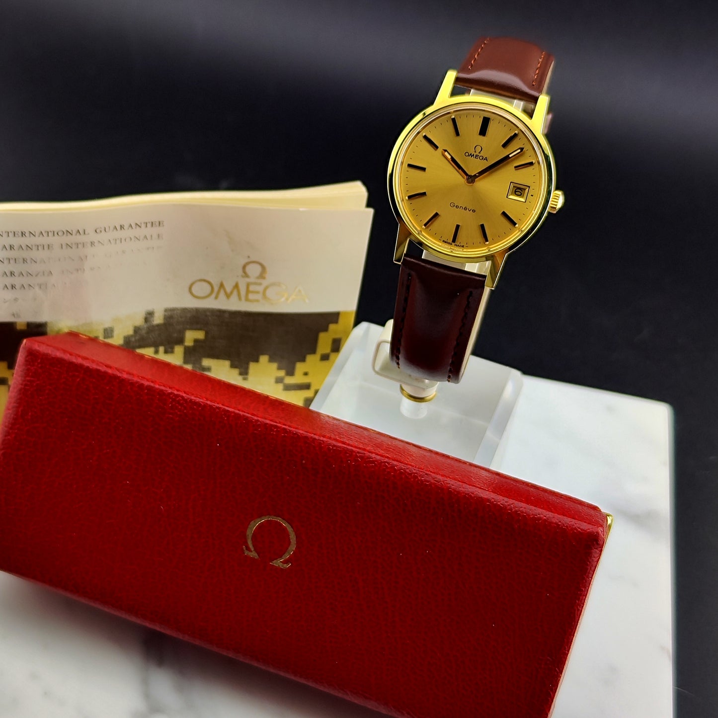 OMEGA Genéve Gold 1974 Fullset Box and Papers [REF. 136.0104]