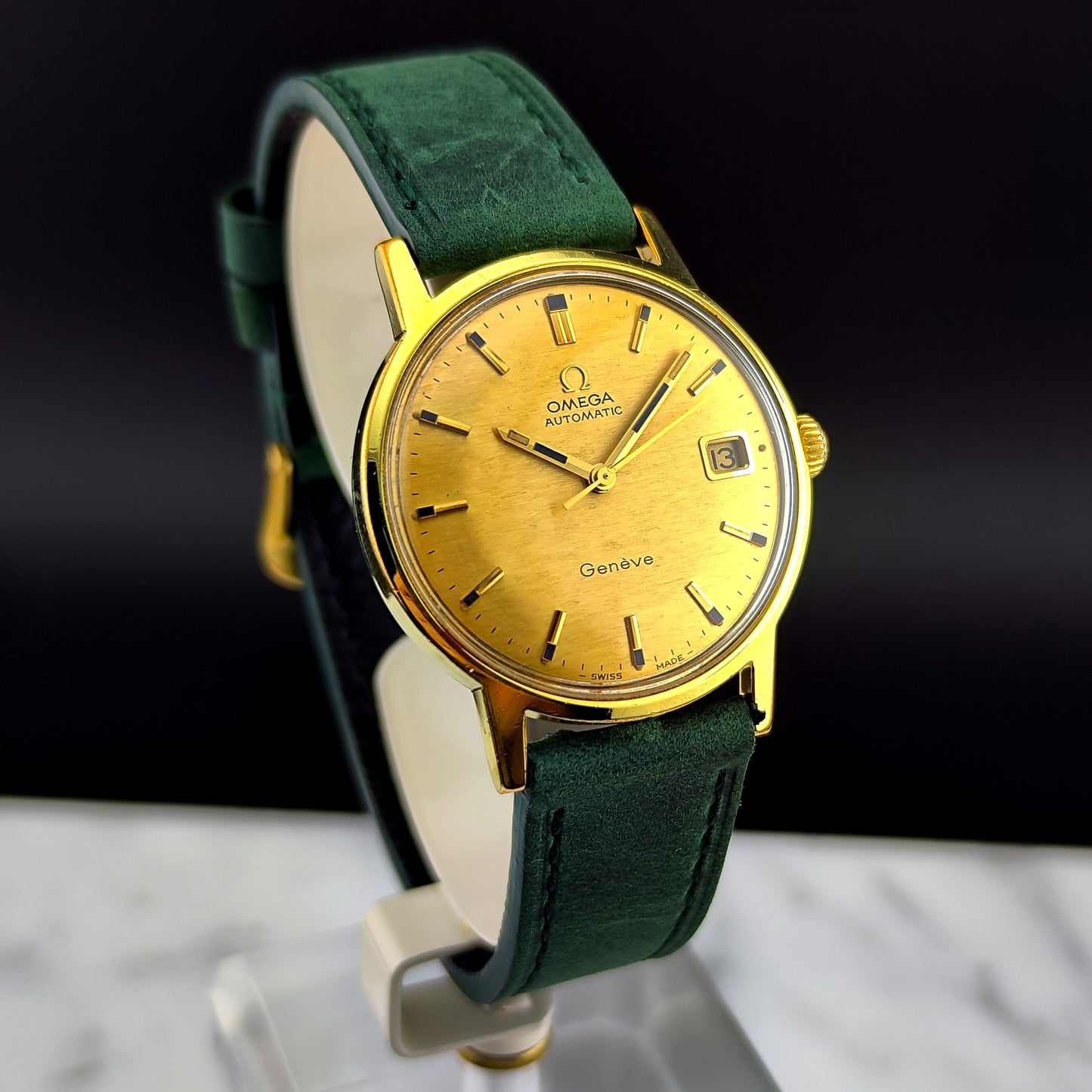 OMEGA Genéve Gold Automatic Rare Mosaic Dial Serviced [REF. 166.070]