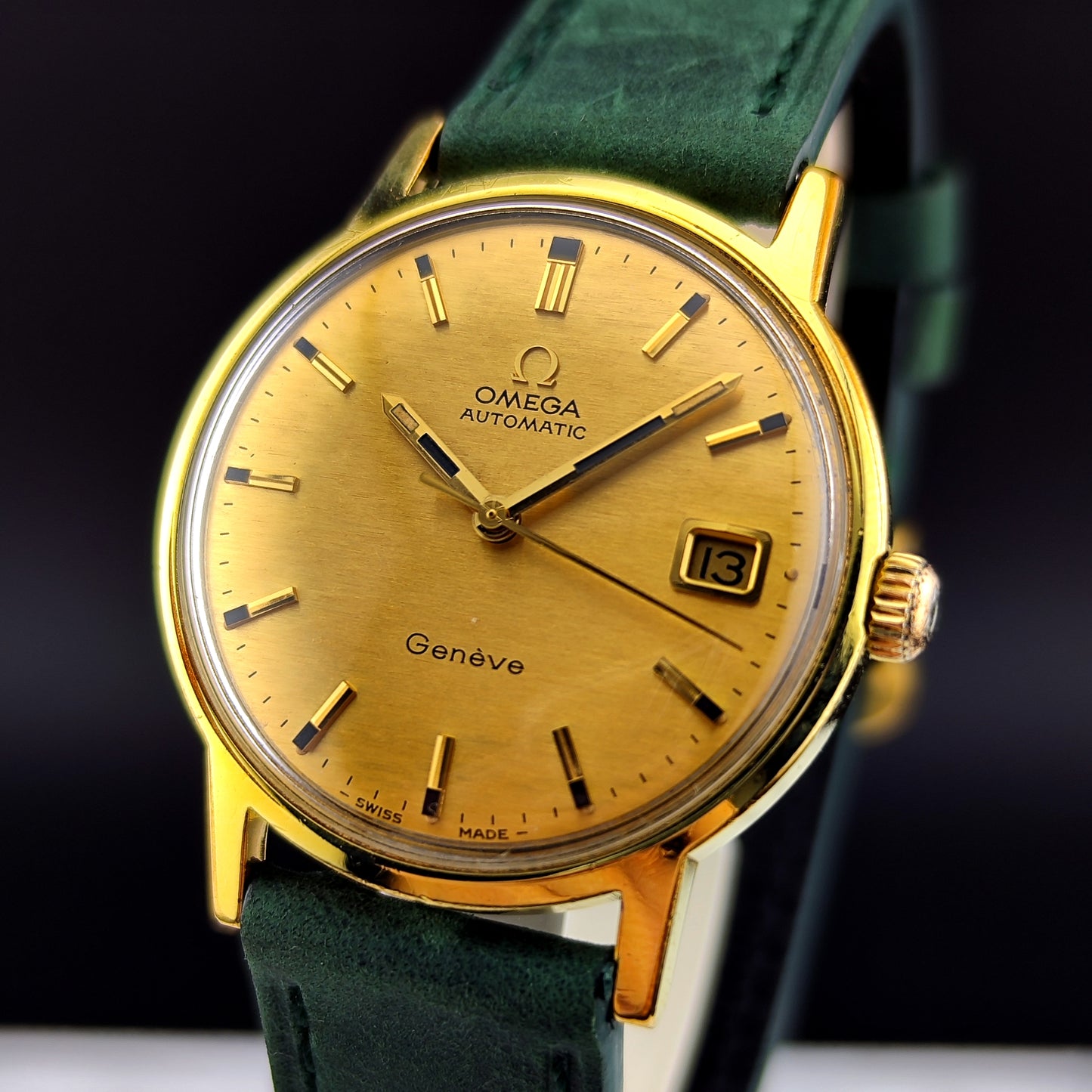 OMEGA Genéve Gold Automatic Rare Mosaic Dial Serviced [REF. 166.070]