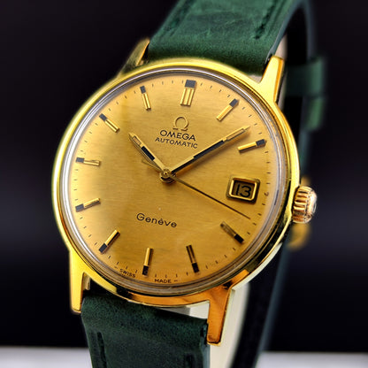 OMEGA Genéve Gold Automatic Rare Mosaic Dial Serviced [REF. 166.070]