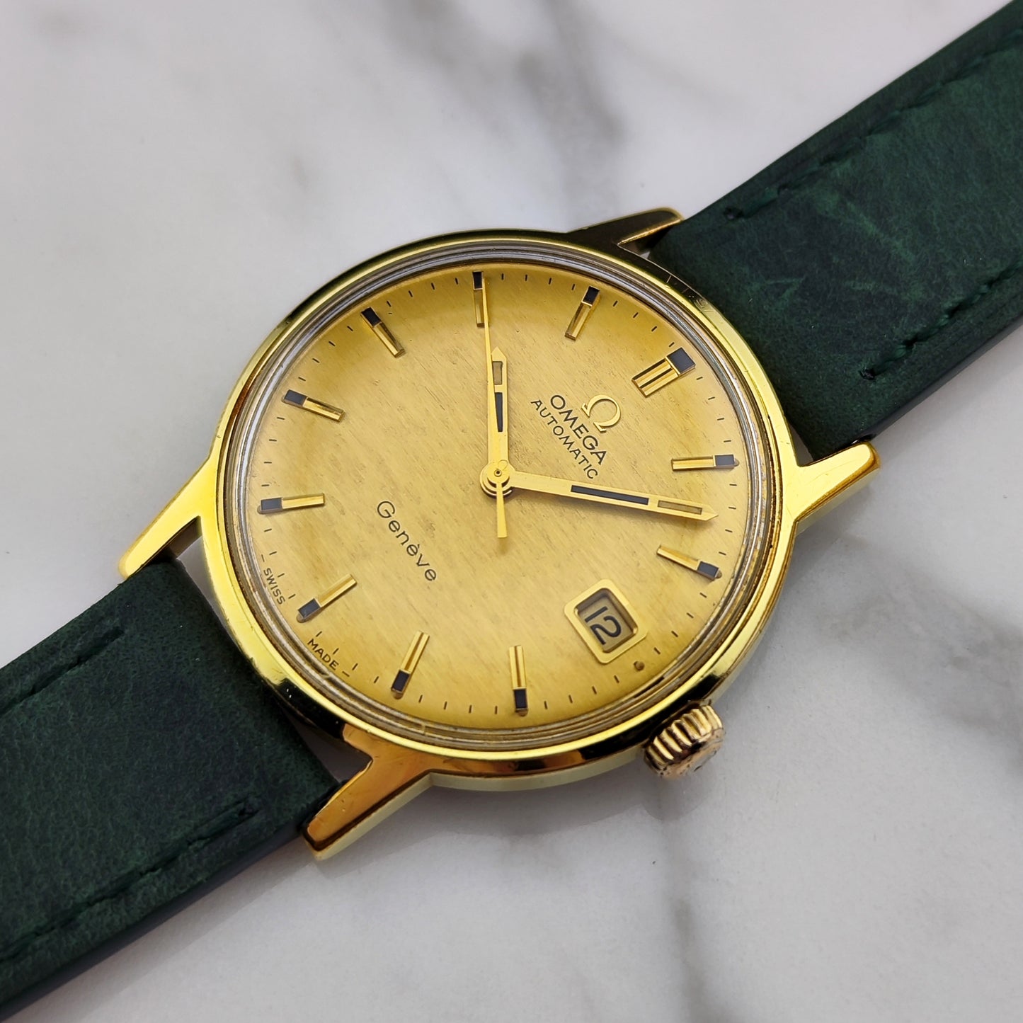 OMEGA Genéve Gold Automatic Rare Mosaic Dial Serviced [REF. 166.070]