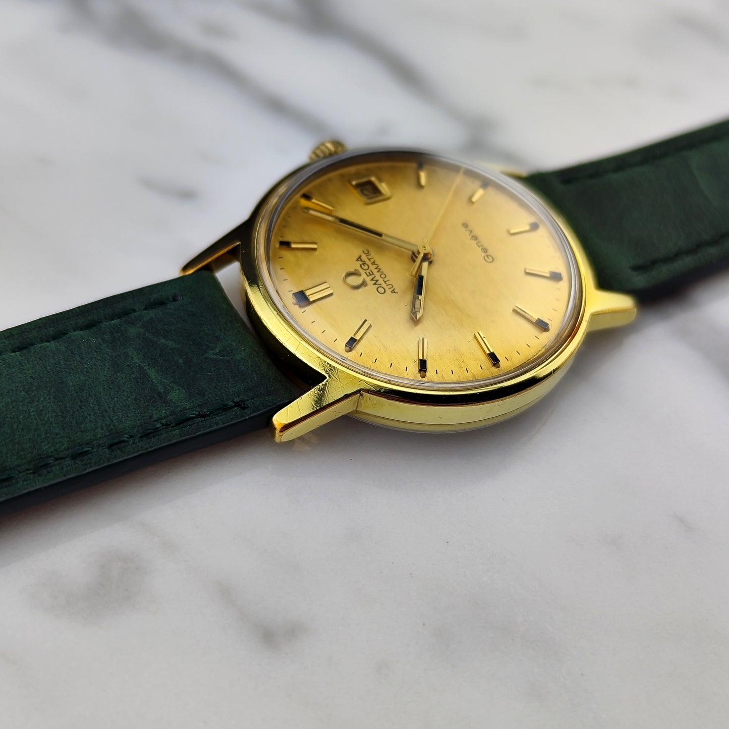 OMEGA Genéve Gold Automatic Rare Mosaic Dial Serviced [REF. 166.070]