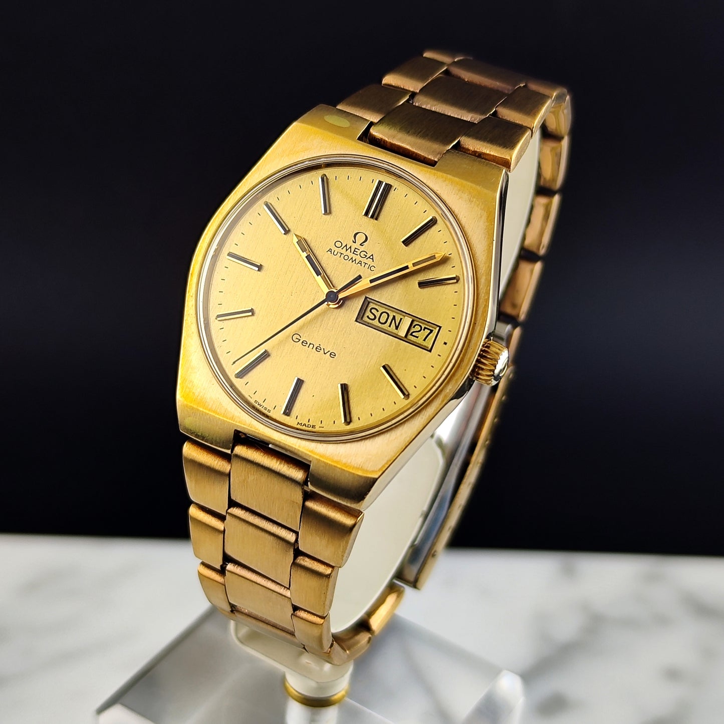 OMEGA Genéve Gold Day-Date Bracelet 1972 Serviced 03/2026 [REF. 166.0125]