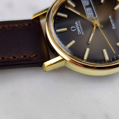 Omega Genéve Gold Day-Date Brown Dial 1972 Serviced 10/2026 – Bild 11