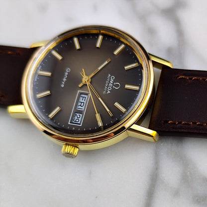 Omega Genéve Gold Day-Date Brown Dial 1972 Serviced 10/2026 – Bild 8