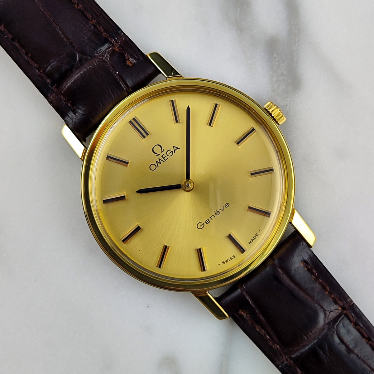 Omega Genéve Gold Dial 1974 Serviced 09/2026 – Bild 1