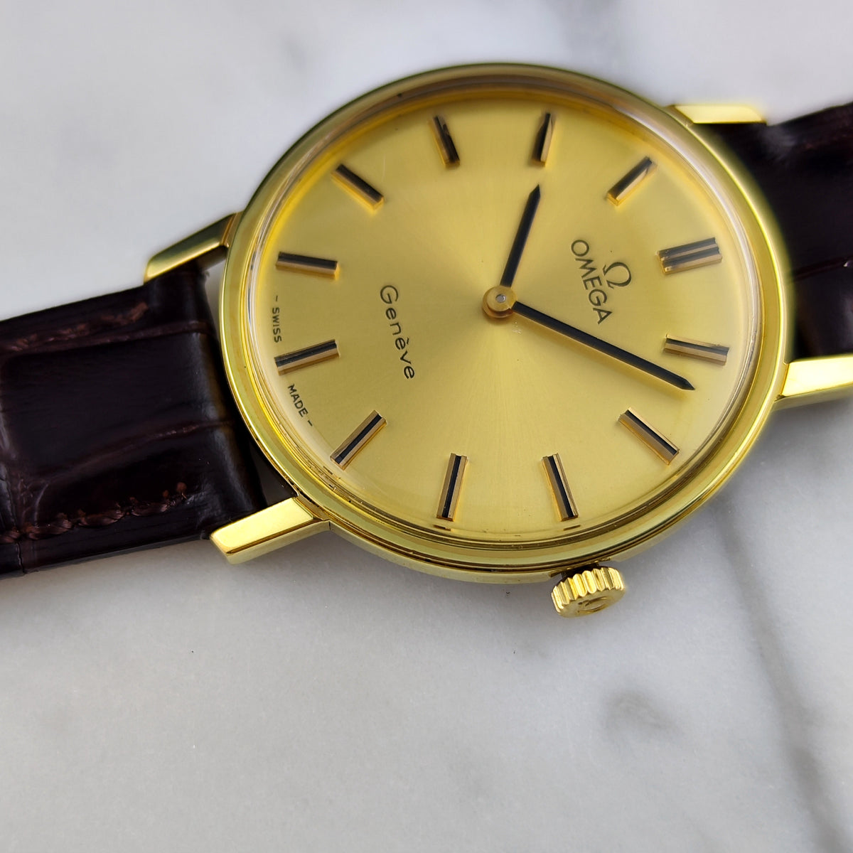 Omega Genéve Gold Dial 1974 Serviced 09/2026 – Bild 10